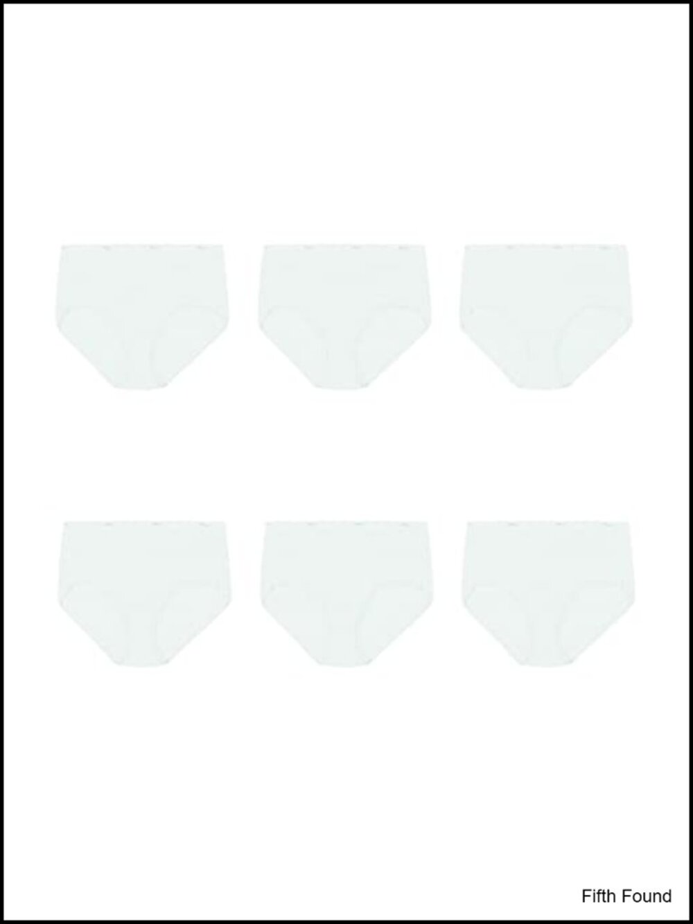 Hanes Women's High-Waisted Cotton Briefs 6-Pack Moisture-Wicking